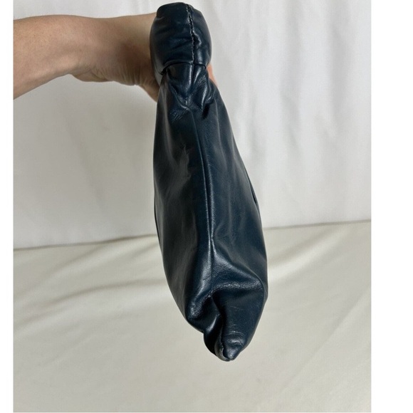 TIMMY WOODS BEVERLY HILLS COLLECTION TEAL BLUE VINTAGE OVERSIZED CLUTCH BAG - Picture 2 of 11